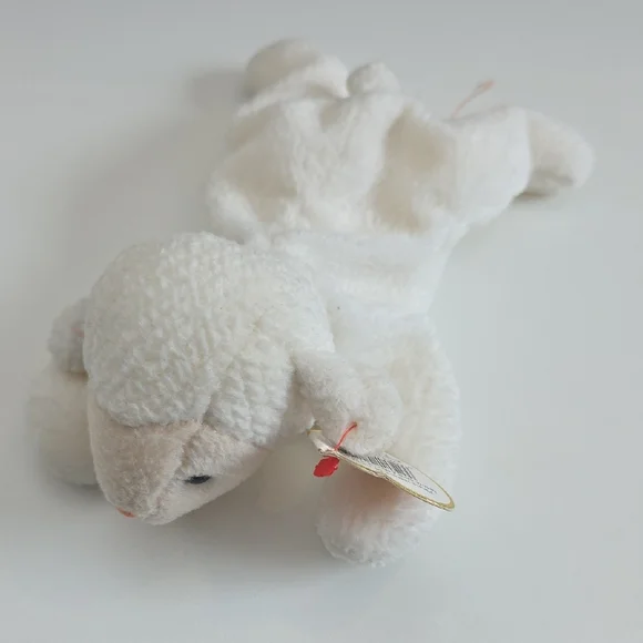 Ty Beanie Babies White And Cream Collection - Bunny, Lambs, Unicorn, And Bear - Picture 4 of 7